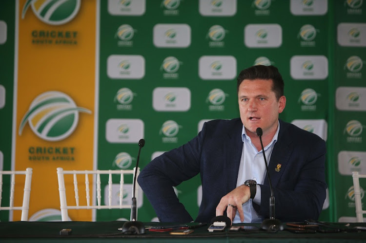 Graeme Smith during the CSA media briefing at Newlands Cricket Ground on December 14, 2019 in Cape Town, South Africa.