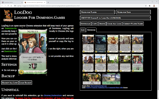 LogDog - Logger for Dominion Online