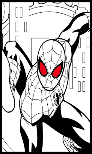 COLORING BOOK GAME SUPERHEROES