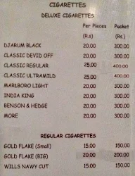 Hotel Rajmahal menu 2