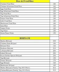 Royal Darbar Family Restaurant menu 2