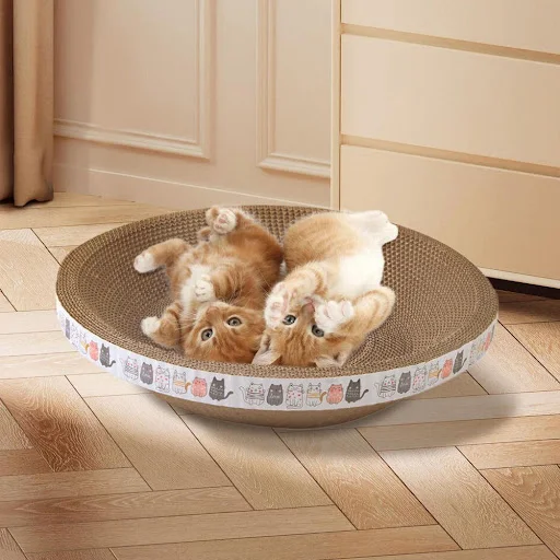 Toys Pet Scratching Board Corrugated Cardboard Scratcher S Interactive Toy Grinding Pad Furniture Protecting Nai K6f0