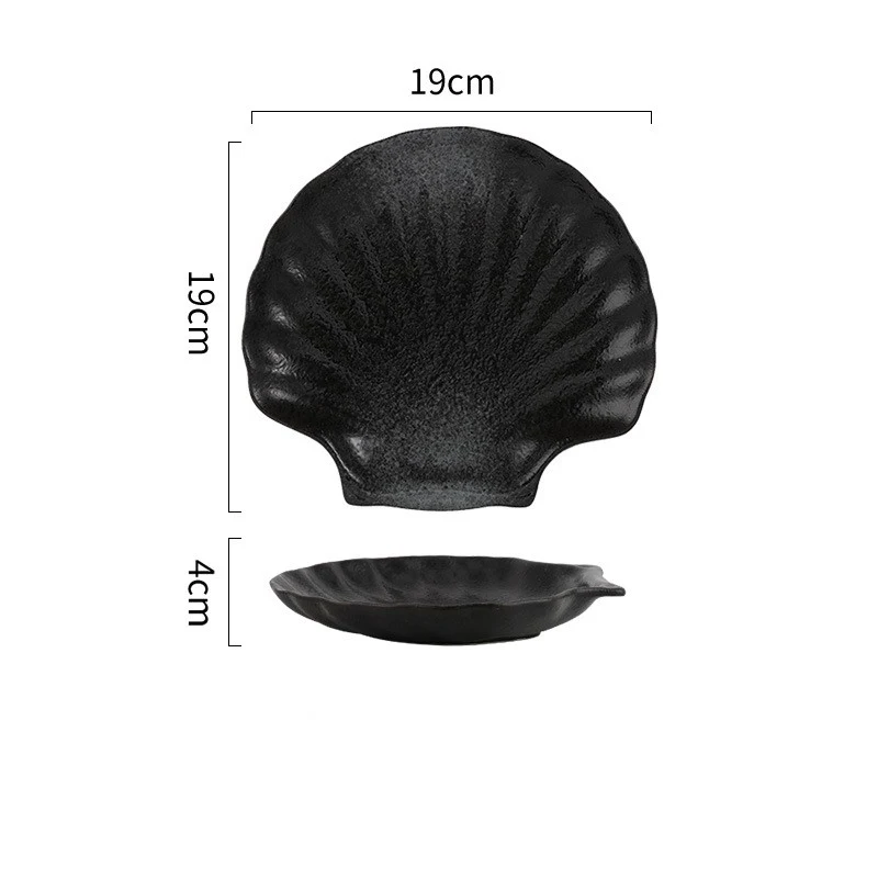 Ceramiczny Talerz w Kształcie Muszli do Zastawy Stołowej Serwuj Dania Elegancko i Stylowo. Idealny do codziennego użytku i na specjalne okazje.
