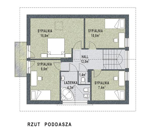 WB-3901 - Rzut poddasza