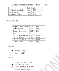 Biryani Corner menu 2