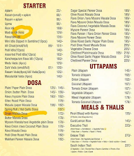 Sagar Tea menu 1