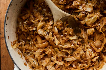 Simple Beer Braised Cabbage
