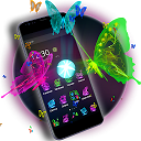 Téléchargement d'appli 3D Neon Butterfly Theme Installaller Dernier APK téléchargeur