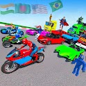 Crazy Superhero Car Stunt Race