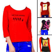 Women T Shirt Photo Editor Photo Montage  Icon