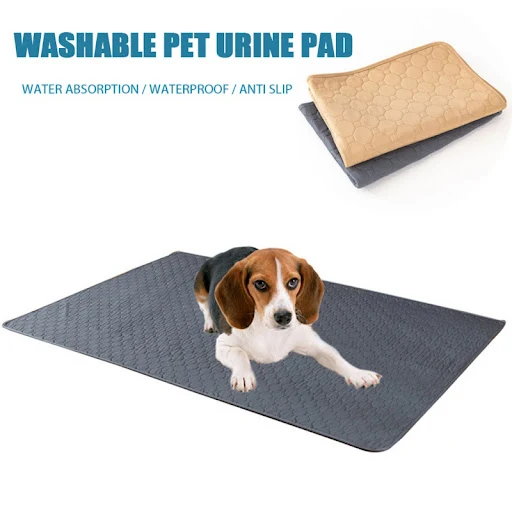 Washable Dog Pet Diaper Mat Waterproof Reusable Training Pad Urine Absorbent Diaper Mat Dog Car Seat Cover Pet Supplies