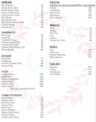 Kuhu Cafe menu 1