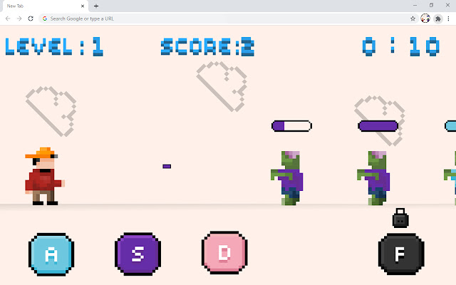 Zombie Blast Shooting Game chrome extension