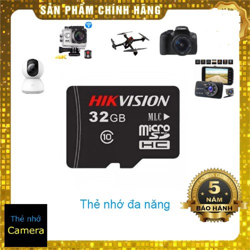 Thẻ Nhớ 32Gb Hikvision Class 10 Micro Sd 92Mb/S