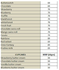 Bubble Bakes menu 2