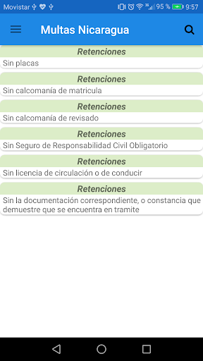 Multas Nicaragua