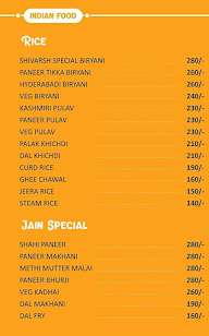 Shivarsh Veg menu 2