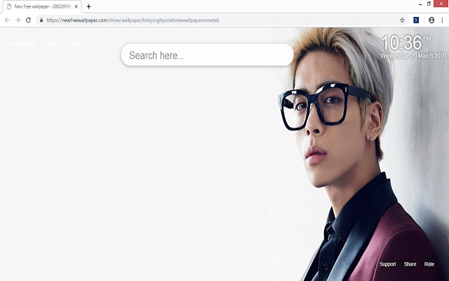 Kim Jonghyun Shinee wallpapers new tab