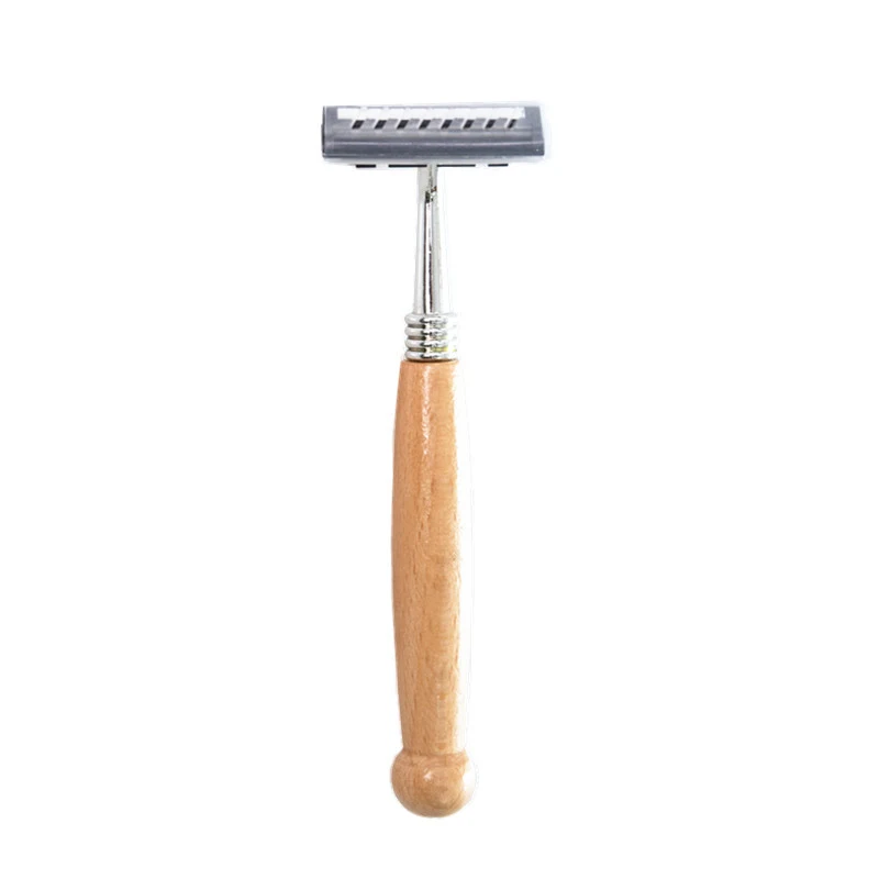 Rasoir à manche en bambou pour un rasage doux et écologique. Profitez d'une expérience naturelle, respectueuse de l'environnement et sans plastique.