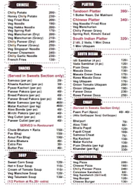 Swaad Sweets And Savouries menu 1