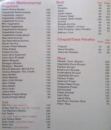 Navaratna Veg Restaurant menu 