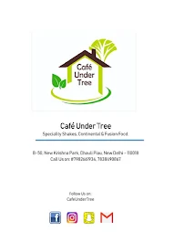 Cafe Under Tree menu 1