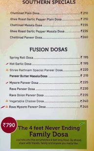 Dosa Factory menu 2