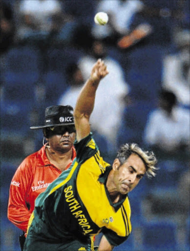 LETHAL: Proteas bowler Imran Tahir delivers a ball during the third one-day international at Sheikh Zayed Cricket Stadium in Abu Dhabi on Wednesday. Photo: Asif Hassan/AFP/Gallo Images