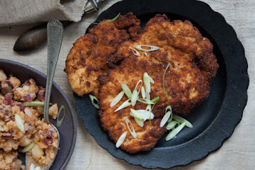 Dressed-up Chicken Milanesa