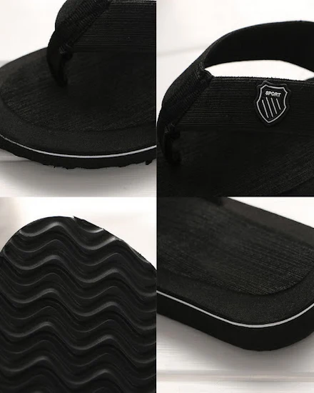 Men Slippers Outside Beach Flat Flip Flops Summer Casual ... - 1