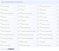 Snacks Station By Punjabi Tikka menu 1