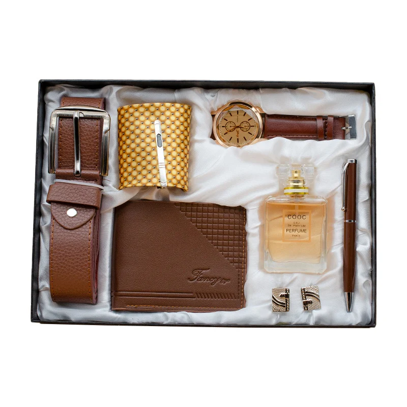 Coffret Cadeau Homme Huit Pièces Business Festival Cadeau Pratique Un cadeau élégant et utile pour les hommes d'affaires