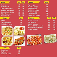 Yara The Chaska menu 1