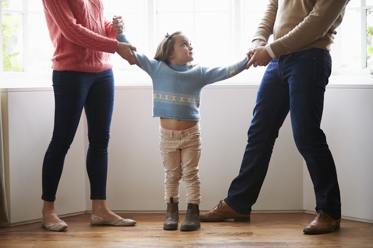 Many divorced parents are stressed by the lockdown rule that forbids children moving from one home to the other. Stock photo.