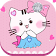 thème d'amour mignon minou rose icon