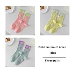 Pink Fluorescent Green Blue