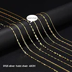 Twisted Piece Chain Gold 40cm