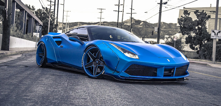 Ferrari was reportedly none too pleased with Bieber customising his F458 with this electric blue colour and widened wheel arches.