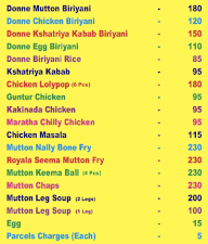 Chikpet Donne Biriyani House menu 1