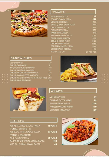 The Bell Pepper Cafe & Restaurant menu 