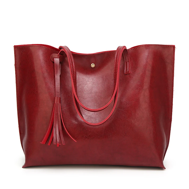 Title 7, Bolso de hombro con borlas para mujer otoño, es...