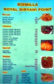 Bismilla Royal Biryani Point menu 2