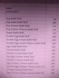 Roll Junction menu 1