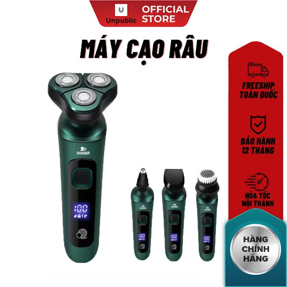 Máy Cạo Râu Đa Năng 4In1 Cao Cấp Chống Nước Chuẩn Ipx7 Unpublic