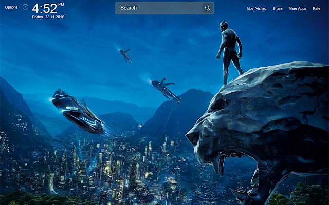 Black Panther Movie Wallpapers Theme New Tab