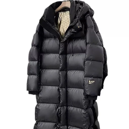 Title 4, Knee Over Thick Long Duck Down Jacket provides ...