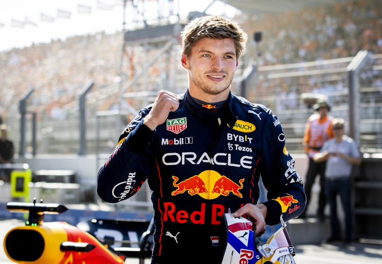 Max Verstappen after qualifying ahead of the F1 Grand Prix of the Netherlands at Circuit van Zandvoort on September 3, 2022 in Zandvoort, Netherlands.