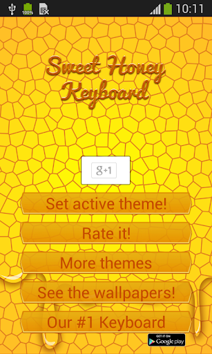 無料个人化Appのスウィートハニーキーボード|HotApp4Game