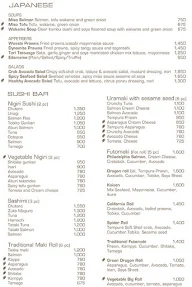 San-Qi - Four Seasons menu 1