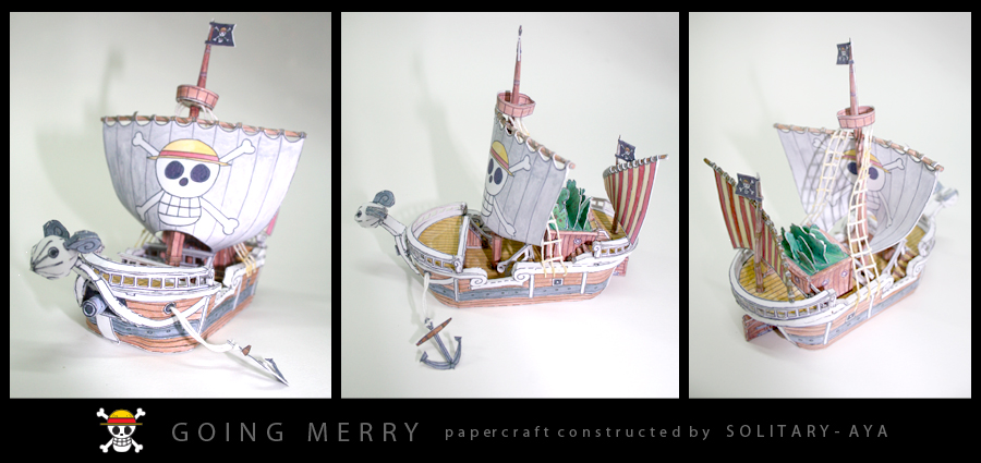 One Piece Going Merry Papercraft (2) by TheSefer on DeviantArt